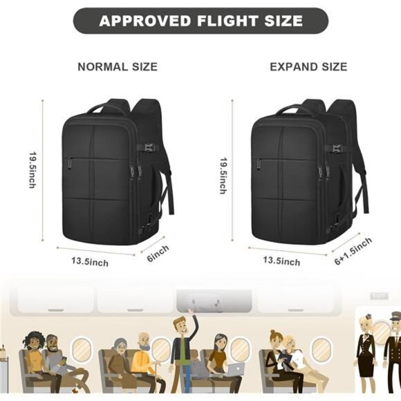 Travel Backpack, Extra Large Travel Backpack, Carry On Backpack main image 5